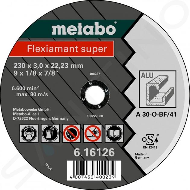 Metabo Accessori - Disco da taglio in alluminio 125x22,23 mm 616752000
