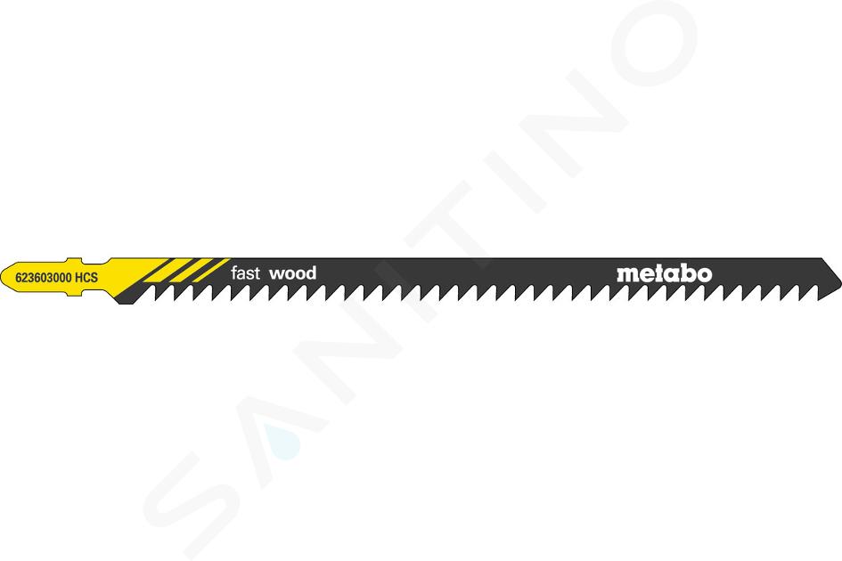 Metabo Příslušenství - Sada pilových plátků na dřevo, délka 155 mm, 5 ks 623603000