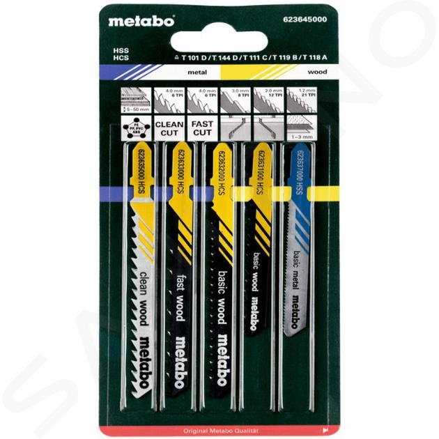 Metabo Toebehoren - 5 messen voor decoupeerzagen 623645000