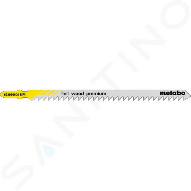 Metabo Toebehoren - Zaagbladen voor hout, lengte 126 mm, 5st 623980000