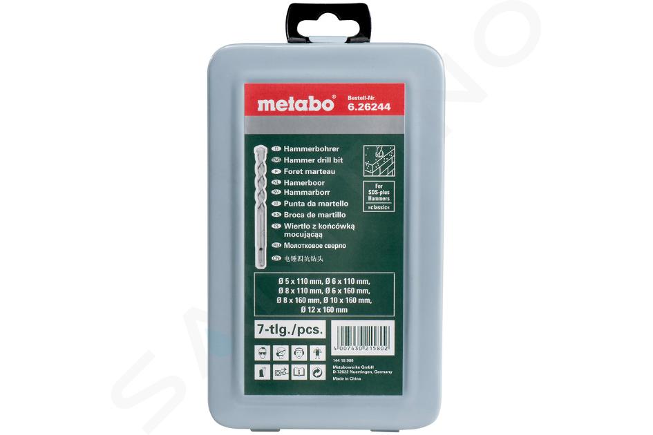 Metabo Accessori - Set di punte da trapano SDS Plus da 7 pezzi 626244000