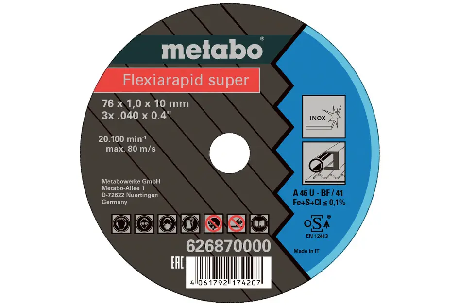 Lot De 5 Disques De Coupe 76mm Pour Meuleuse D'Angle - Pour Métal, Pierre, Bois - NUTKIT