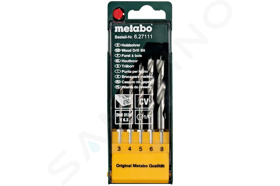 Metabo Accesorios - Juego de 5 brocas para madera 627111000