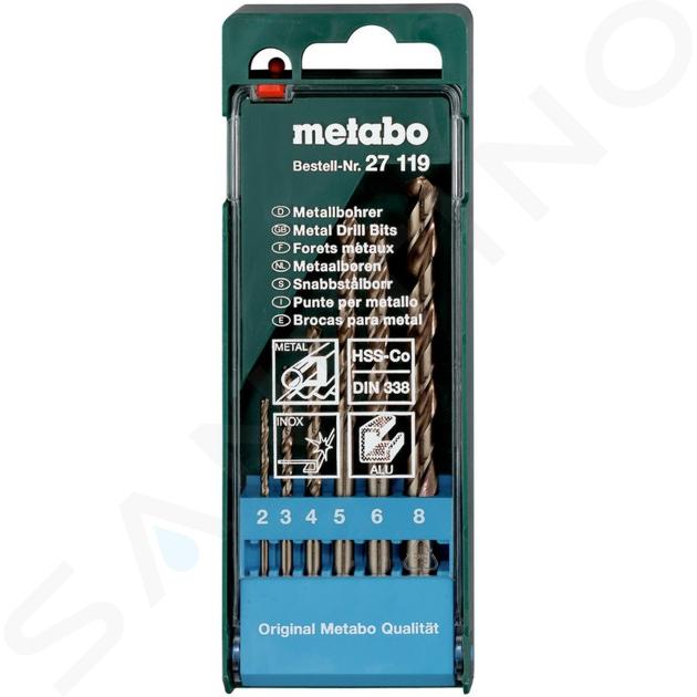 Metabo Zubehör - 6-teiliges HSS-Co Metallbohrer-Set 627119000