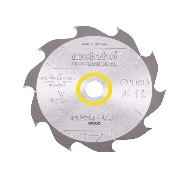 Levně Metabo - Pilový kotouč na dřevo, 160x20 mm, 10 zubů 628002000