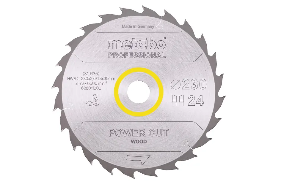 Levně Metabo - Pilový kotouč na dřevo, 230x30 mm, 24 zubů 628011000