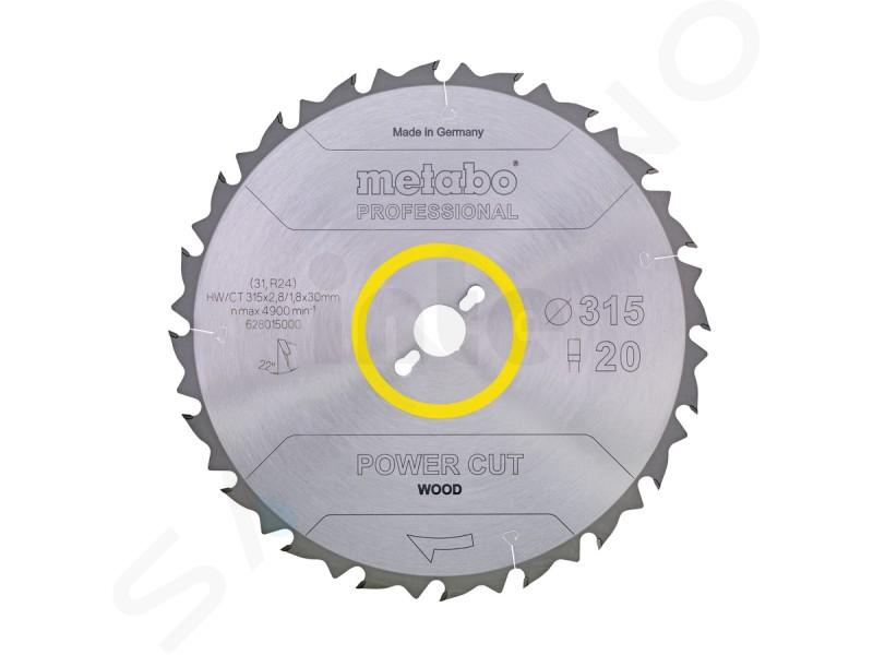 Metabo Accessori - Lama per sega per legno 315x30 mm, 20 denti 628015000