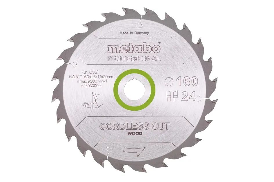 Levně Metabo - Pilový kotouč na dřevo, 160x20 mm, 24 zubů 628030000