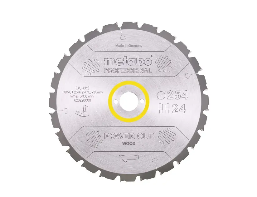 Levně Metabo - Pilový kotouč na dřevo, 254x30 mm, 24 zubů 628220000