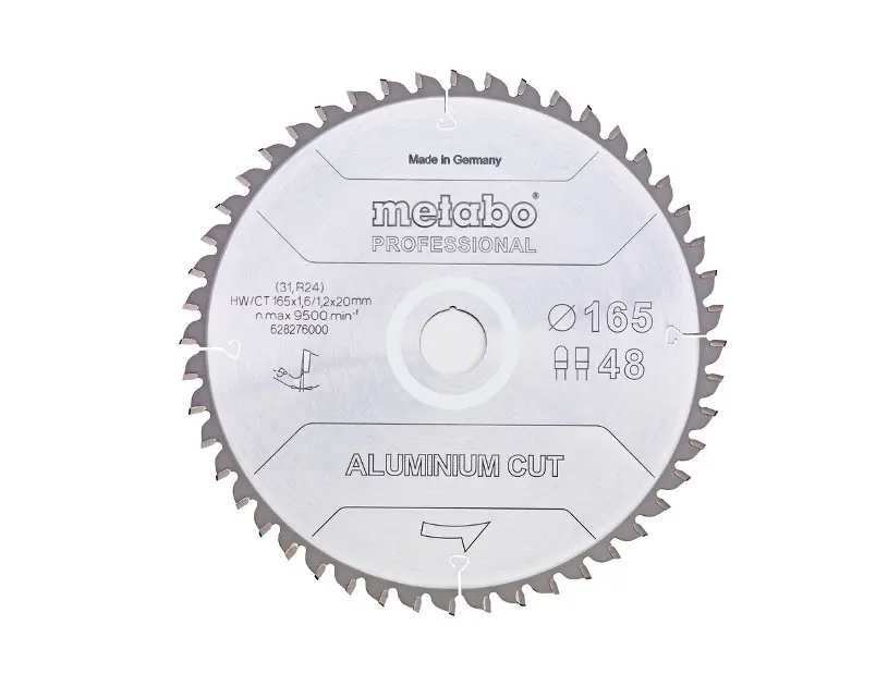Levně Metabo - Pilový kotouč na hliník, 165x20 mm, 48 zubů 628276000