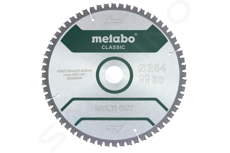 Metabo Příslušenství - Pilový kotouč Multi Cut - Classic, 254x30 mm, Z60 628285000