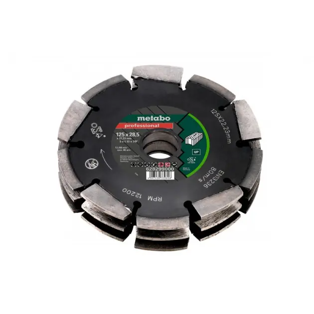 Levně Metabo Příslušenství - Diamantový frézovací kotouč na zdivo, 125x22,23 mm 628299000