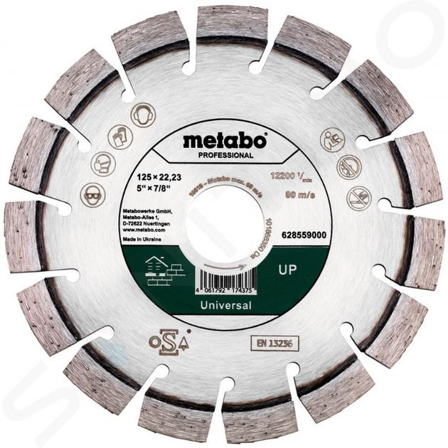 Metabo Accesorii - Disc diamantat cu segmente pentru debitare materiale de construcții obișnuite 125 x 22,23 mm 628559000