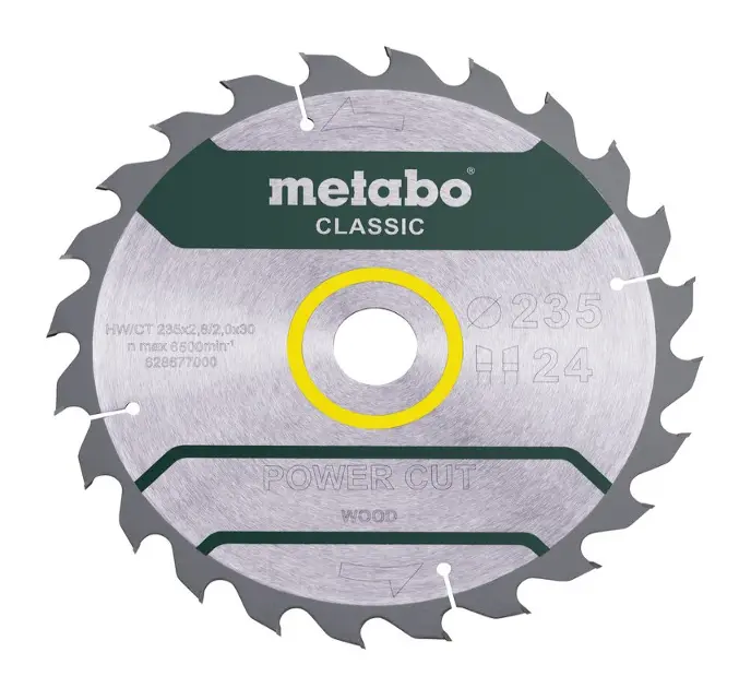 Levně Metabo - Pilový kotouč na dřevo 235x30 mm, 24 zubů 628677000