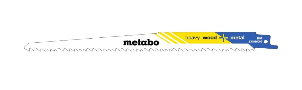 Levně Metabo - Sada pilových plátků 5-8 TPI, délka 225 mm, 5 ks 631986000