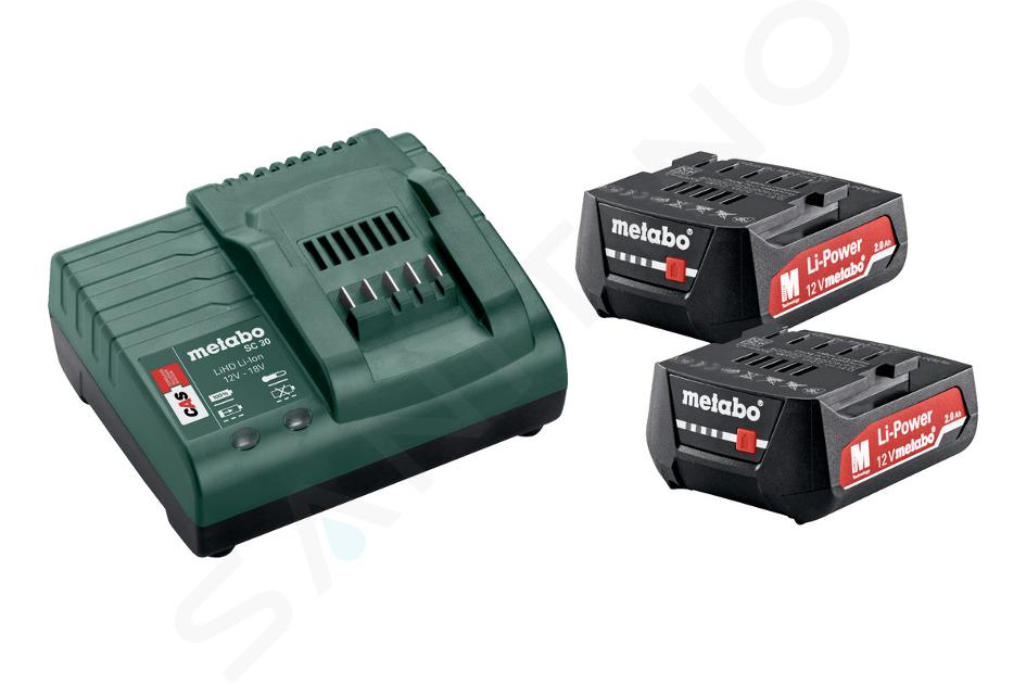 Metabo Toebehoren - Set van 4A oplader en 2x accu 12 V 2,0 Ah Li-Power 685300000