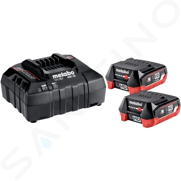 Metabo Zubehör - Set 4A Ladegerät und 2x Akku 12 V 4,0 Ah LiHD 685301000