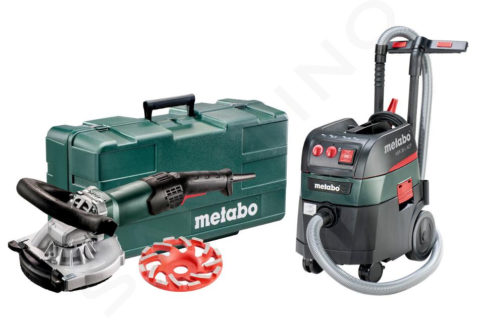 Metabo Náradie - Súprava renovačnej brúsky 125 mm a priemyselného vysávača 691000000