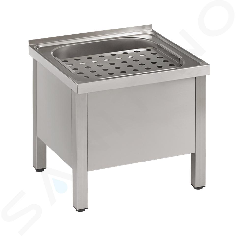 Sanela Vidoirs en inox - Vidoir sur pied 500x460 mm, inox SLVN 03