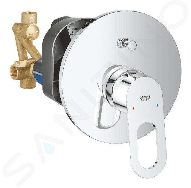 Grohe BauLoop - Podtynkowa bateria wannowa z korpusem, chrom 29081000