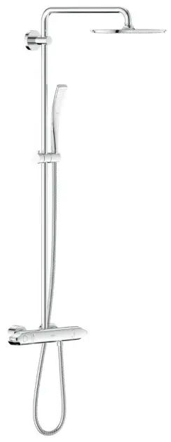 Grohe Veris - Système de douche apparent, chrome 27472000 | Sanitino.fr