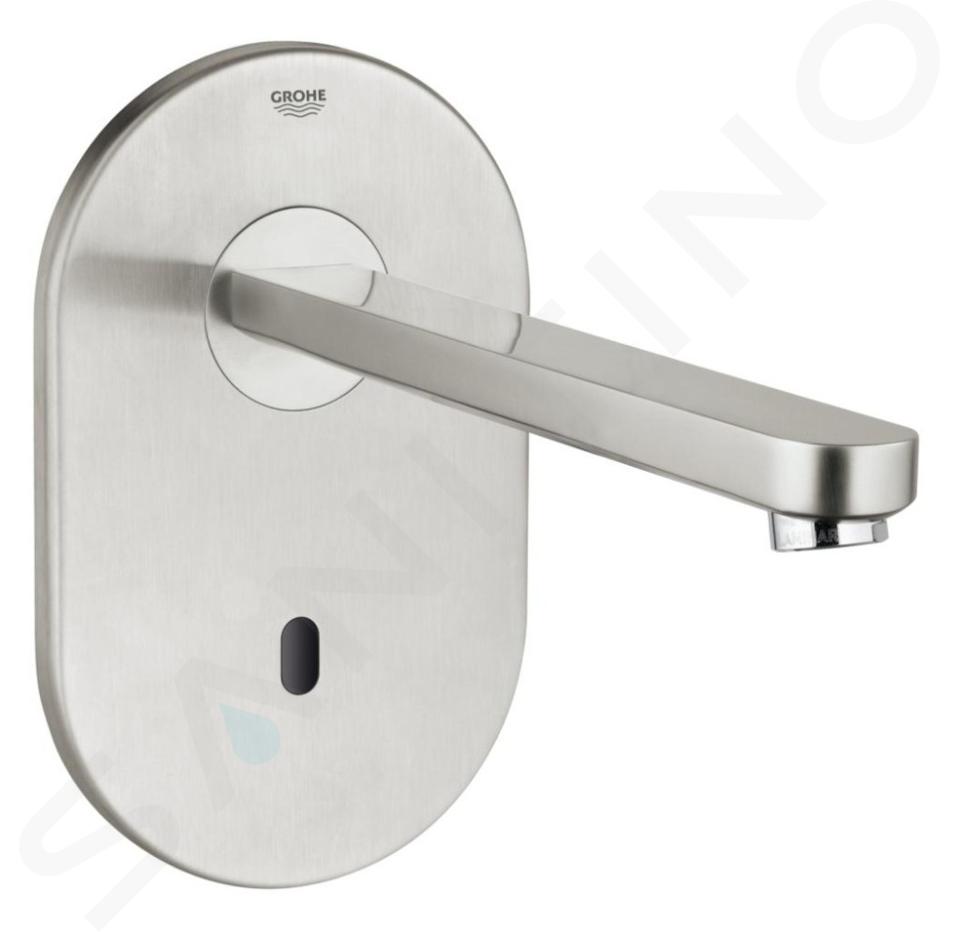 Grohe Eurosmart Cosmopolitan E - Grifo empotrado automático de lavabo, acero inoxidable cepillado 36334SD0