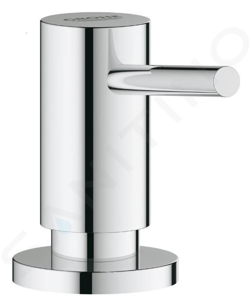 Grifo de cocina GROHE** 32941002 EUROPLUS FREG.CAÑO BAJO FIJO GIRATOR,  Cromo, Sobre encimera