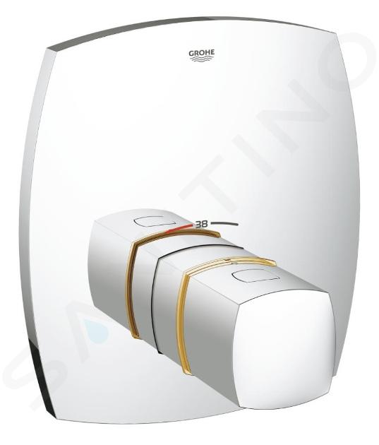 Grohe Grandera - Mitigeur thermostatique central pour installation encastrée, chrome/or 19941IG0