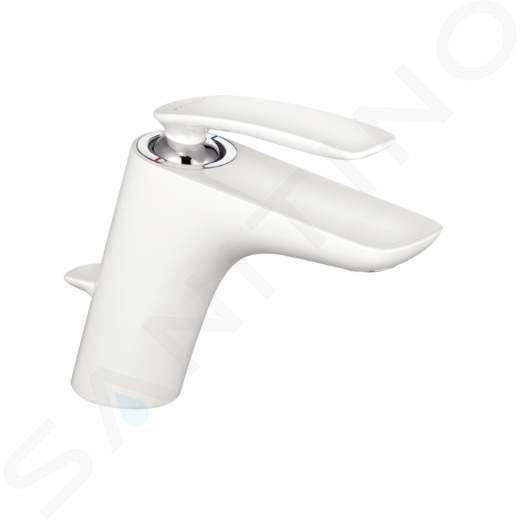 Kludi Balance - Grifo monomando de lavabo, blanco/cromo 520239175