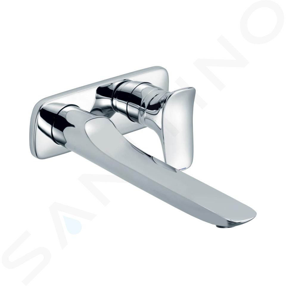 Kludi Amba - Grifo monomando empotrado de 2 orificios para lavabo, cromo 532450575