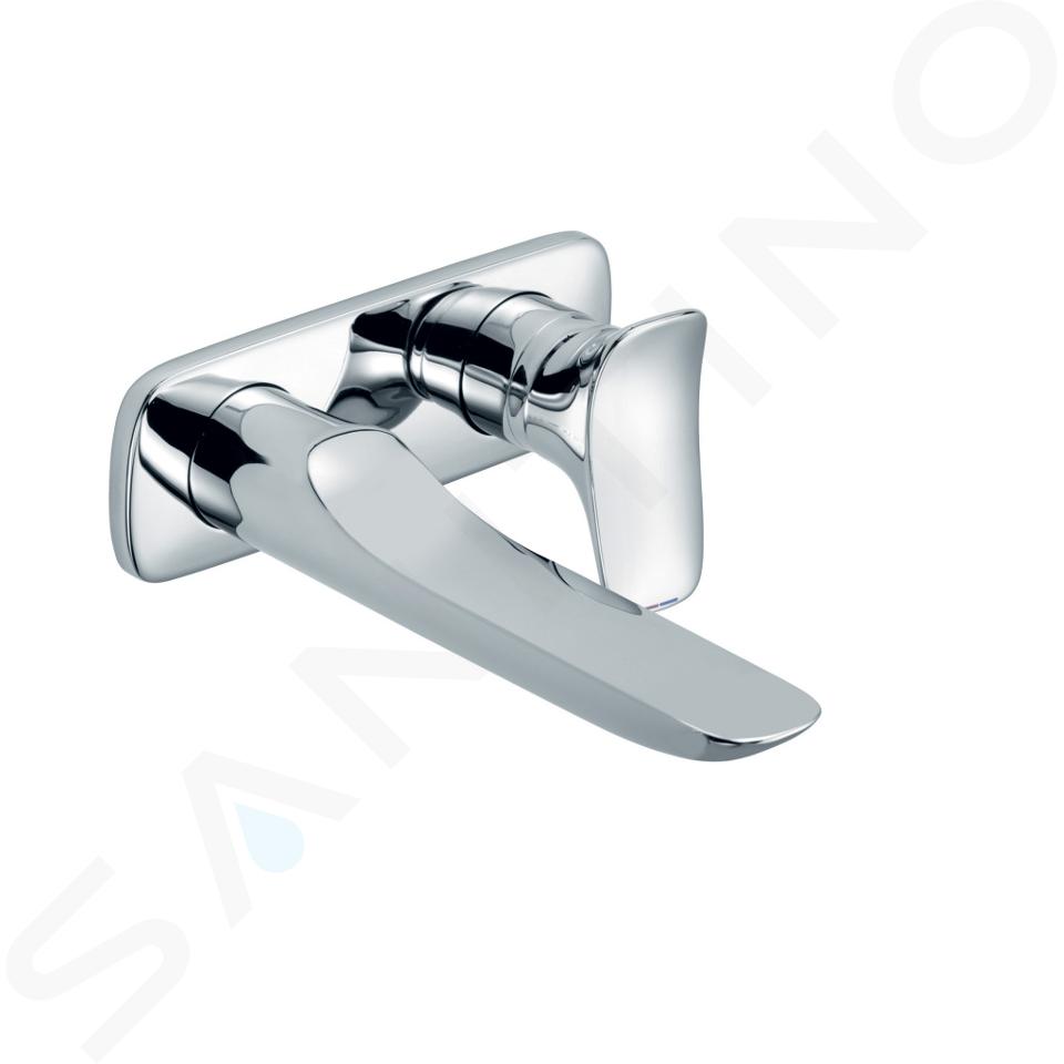 Kludi Amba - Grifo monomando empotrado de 2 orificios para lavabo, cromo 532440575