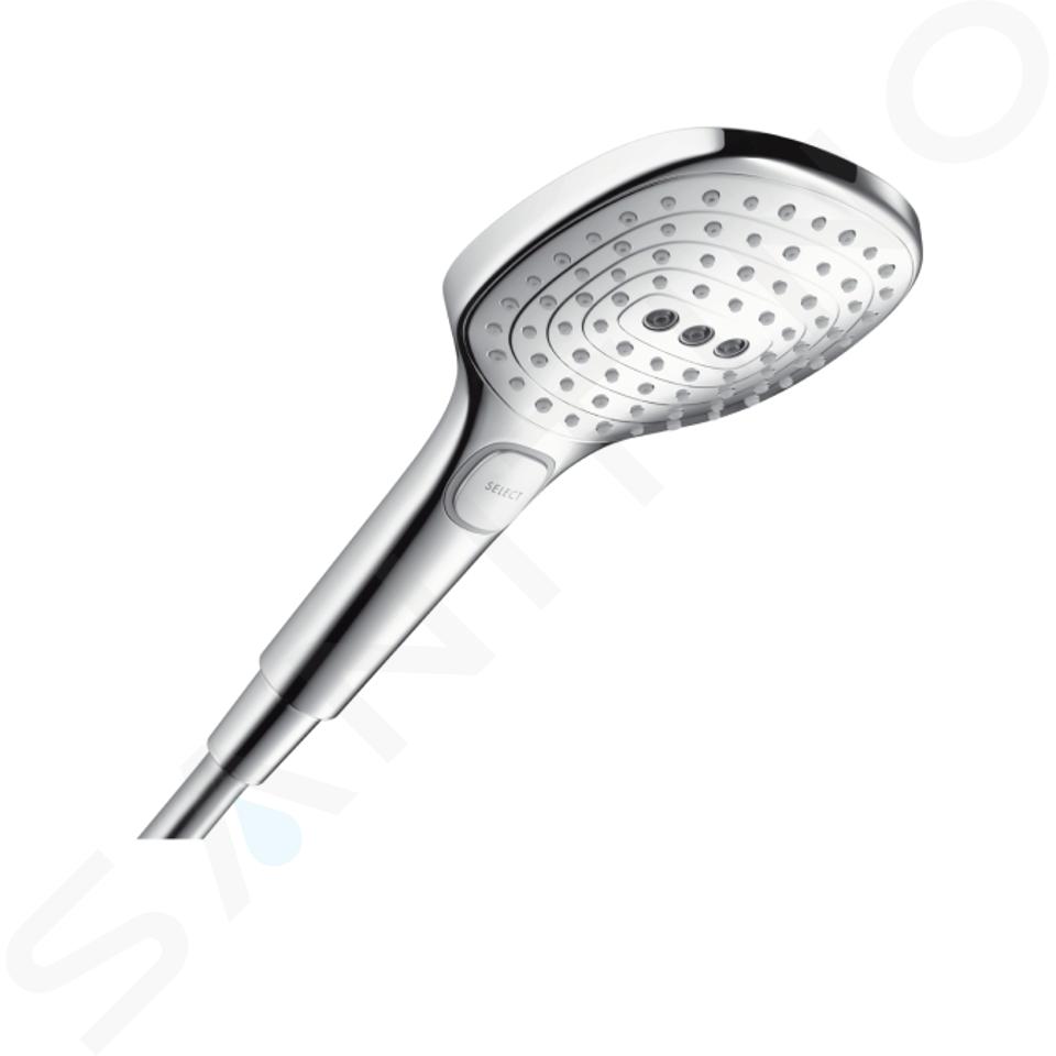 Hansgrohe Raindance Select E - Alcachofa de ducha 120, 3 chorros, EcoSmart 9l/min, cromo 26521000