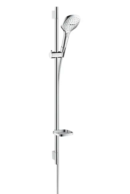 Levně Hansgrohe Raindance Select E - Sprchová souprava 120, 3 proudy, EcoSmart 9 l/min, bílá/chrom 26623400