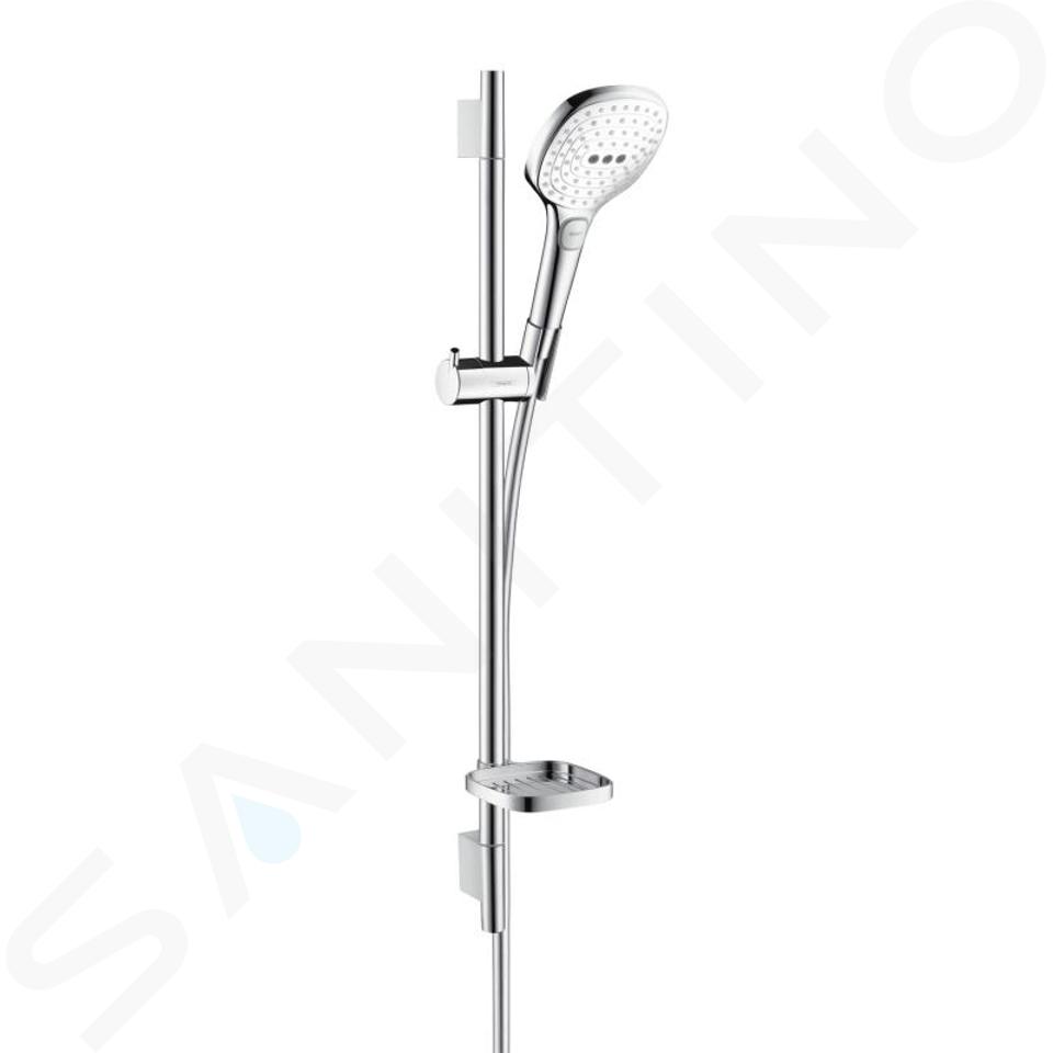 Hansgrohe Raindance Select E - Sprchová souprava 120, 3 proudy, EcoSmart 9 l/min, bílá/chrom 26622400