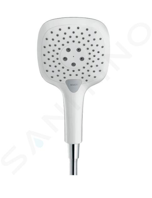 Hansgrohe Raindance Select E - Ručná sprcha 150, 3 prúdy, biela/chróm 26550400