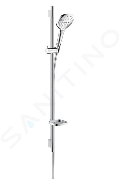 Hansgrohe Raindance Select E - Zestaw prysznicowy 120, 3 strumienie, biały/chrom 26621400