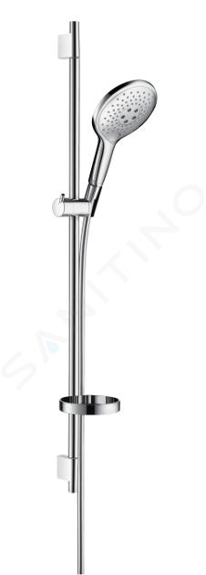 Hansgrohe Raindance Select S - Conjunto de ducha 150, 3 chorros, blanco/cromo 27803400