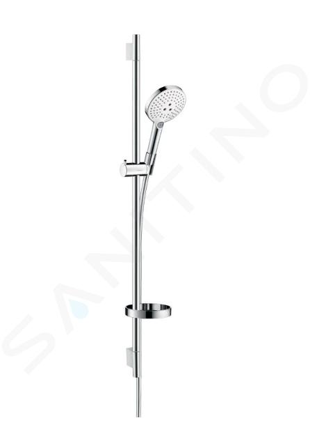 Hansgrohe Raindance Select S - Conjunto de ducha 120, 3 chorros, blanco/cromo 26631400