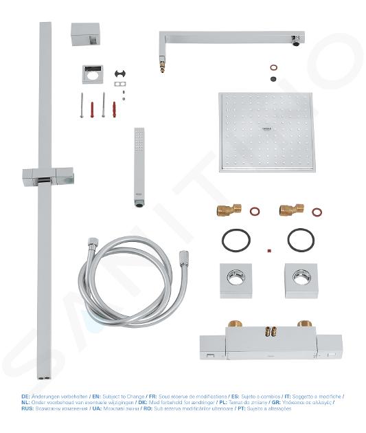 TERMOSTATICA DUCHA GROHETERM CUBE CROMO 34488000