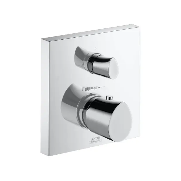 Axor Starck Organic - Mitigeur thermostatique encastré avec vanne d’arrêt, chrome 12715000