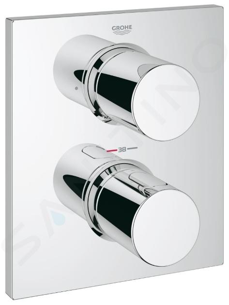 Grohe Grohtherm F - Afdekset badthermostaat, chroom 27618000