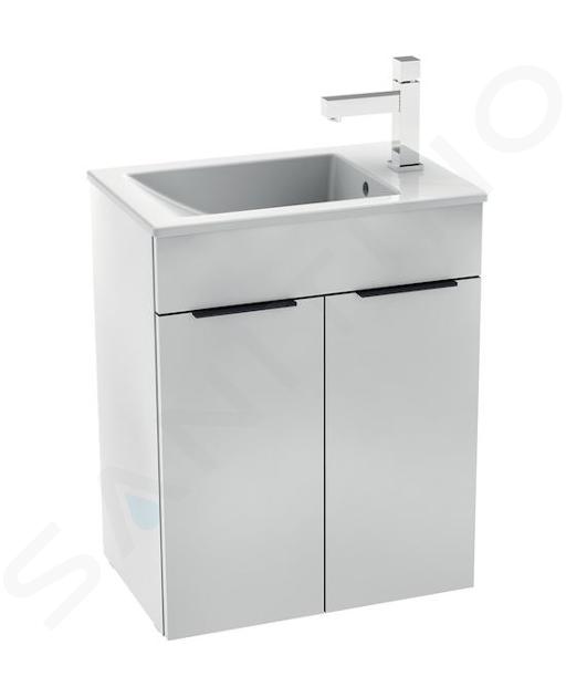 Jika Cube - Meuble avec lavabo, 49x33x61 cm, blanc H4536411763001