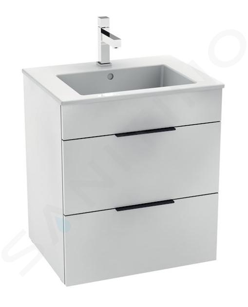 Jika Cube - Meuble avec lavabo, 540x422x622 mm, blanc H4536121763001