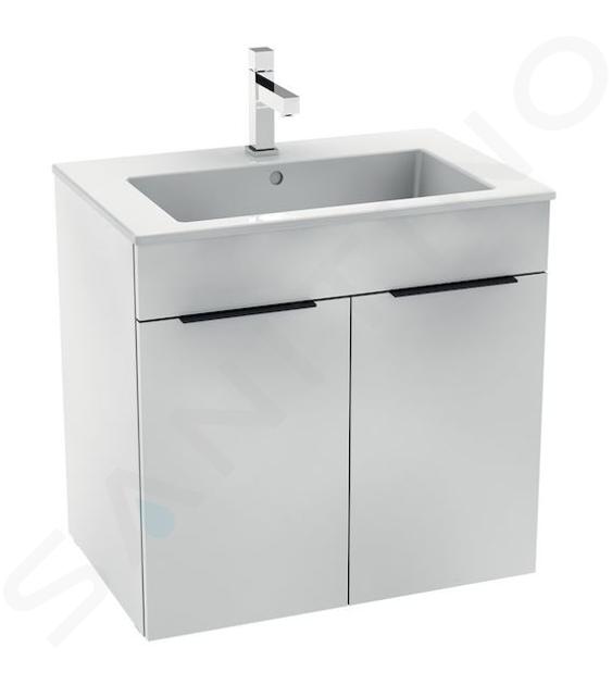 Jika Cube - Meuble avec lavabo, 640x422x622 mm, blanc H4536011763001