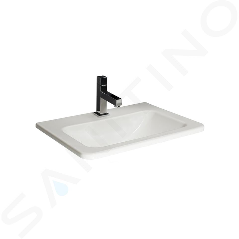 Jika Cubito - lavabo à encastrer 55x41 cm, avec un trou pour robinetterie, blanc H8174220001041