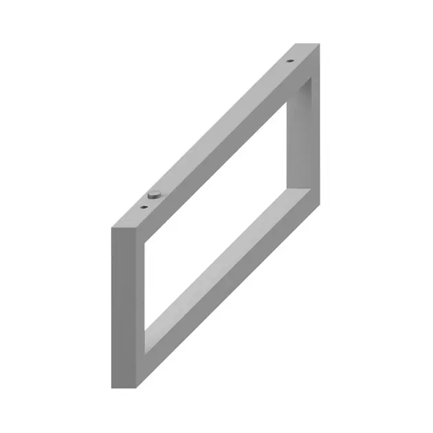 Levně Jika Cubito - Podpěra pod umyvadlové desky, 420x140 mm, stříbrna H4501331720001