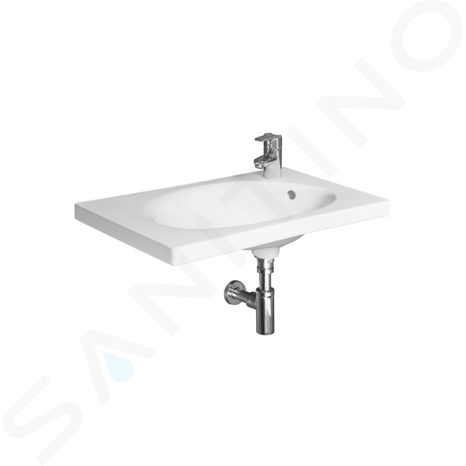 Jika Tigo - Lavabo 650x385 mm, con foro a destra, bianco H8122160001061