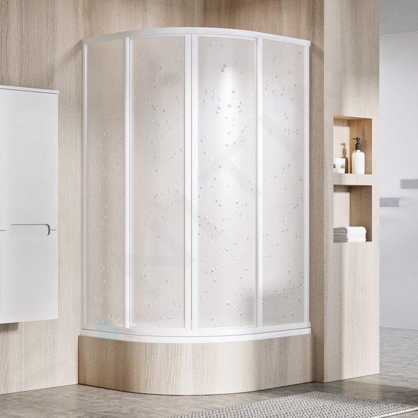 Ravak Supernova - Cabine de douche carrée en quatre parties SKCP4-80 Sabina, 78-80 cm, blanc/Perle 31144V10011