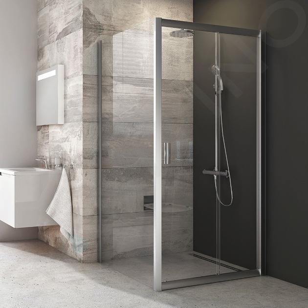 Ravak Blix - Paroi de douche BLPS-90, 870-890 mm, verre satiné/clair 9BH70U00Z1