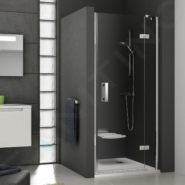 Ravak SmartLine - Porta della doccia a due pezzi SMSD2-100 B-R, 100-102 cm, destra, cromo/vetro chiaro 0SPABA00Z1